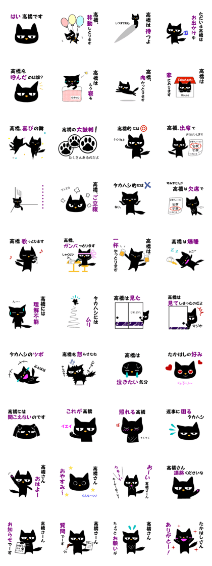 Black cat "Takahashi"