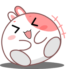 Cute Pink Rabbit : Animated