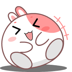 Cute Pink Rabbit : Animated