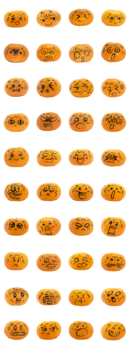 Mikan graffiti Sticker