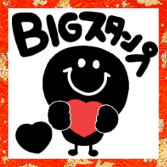 Black smile BIG  sticker 2021-1