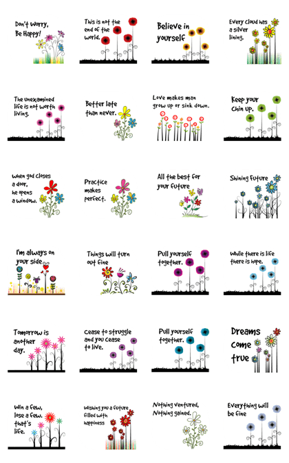 Greetings card with flower Greetings card with flower