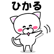 "Hikaru" dedicated name Sticker