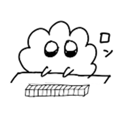 Easy-to-use sticker of unichan