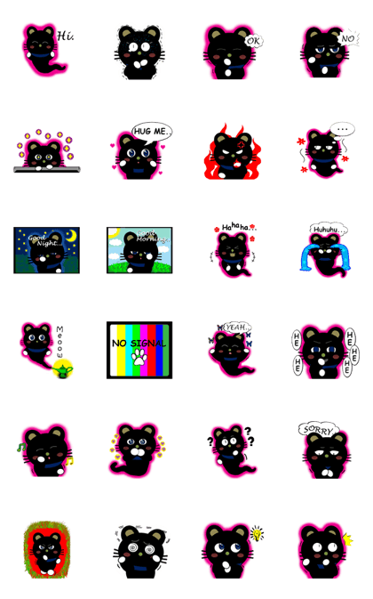 Airi Kuro Cat (Animated)