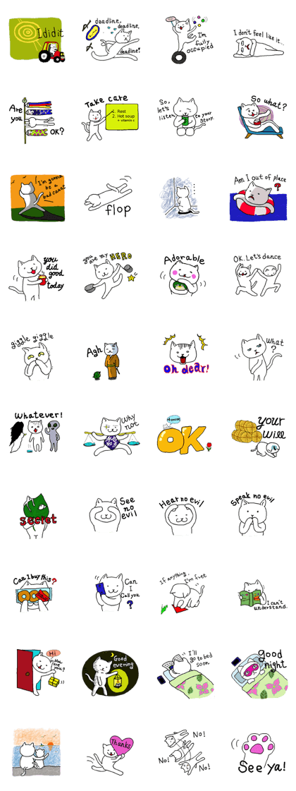 Shiro-san the white cat English ver. Shiro-san the white cat English ver.