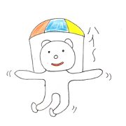 The parachute bears Sticker