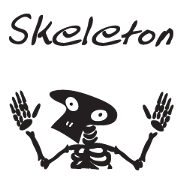 skeleton cute cute