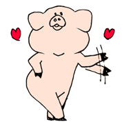 funny cute pig