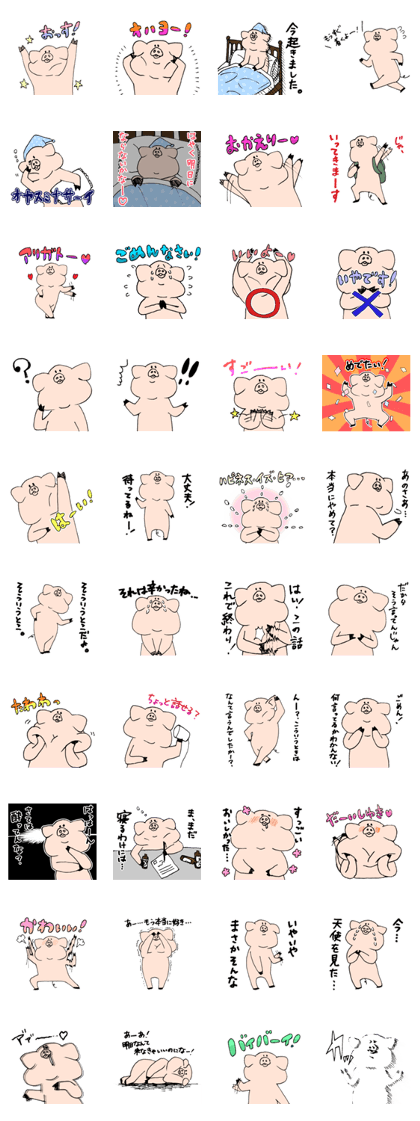 funny cute pig