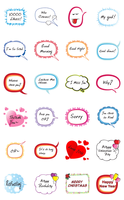 speech bubble talk