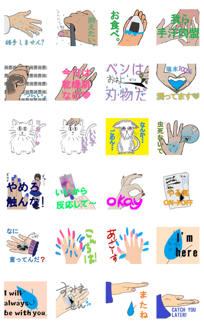 Hand perspiration