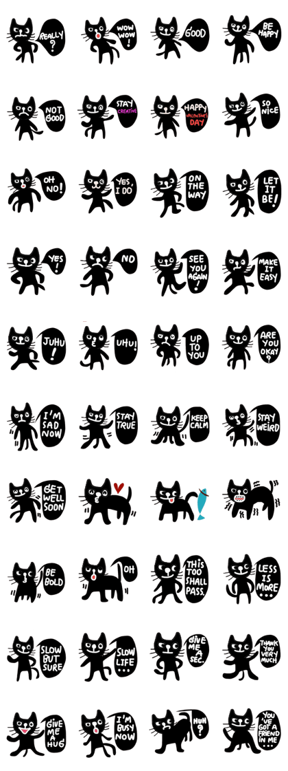 Meawmeaw, Black Cat in January (English)