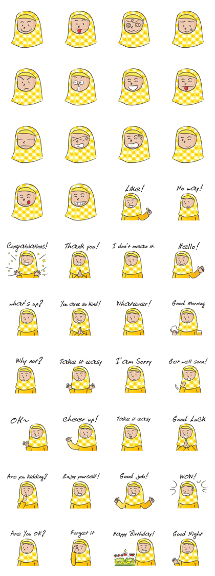 yellow scarf girl