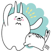 Bleaching Rabit and Cat