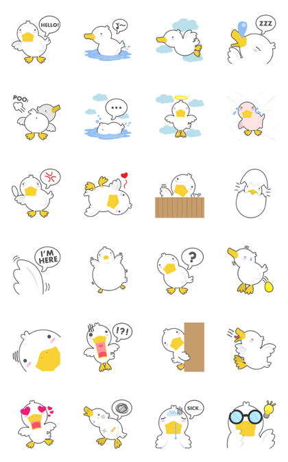 DUCKY The Cute White Duck