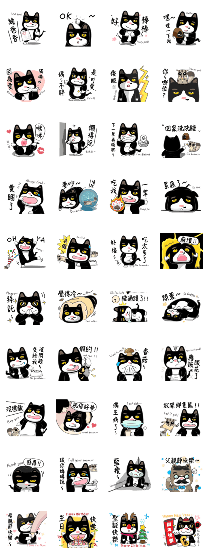 Bibi cat have a runny nose. Two