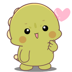 Cute Baby dino : Animated