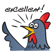 Mr Happy rooster