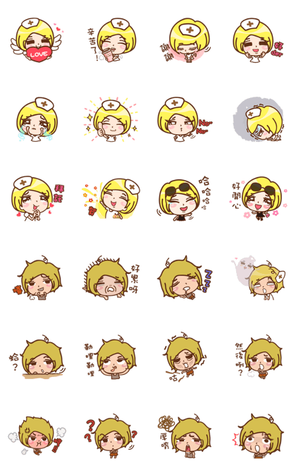 Different moods of a nurse