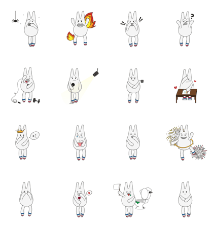Eggy Bunny Emotions