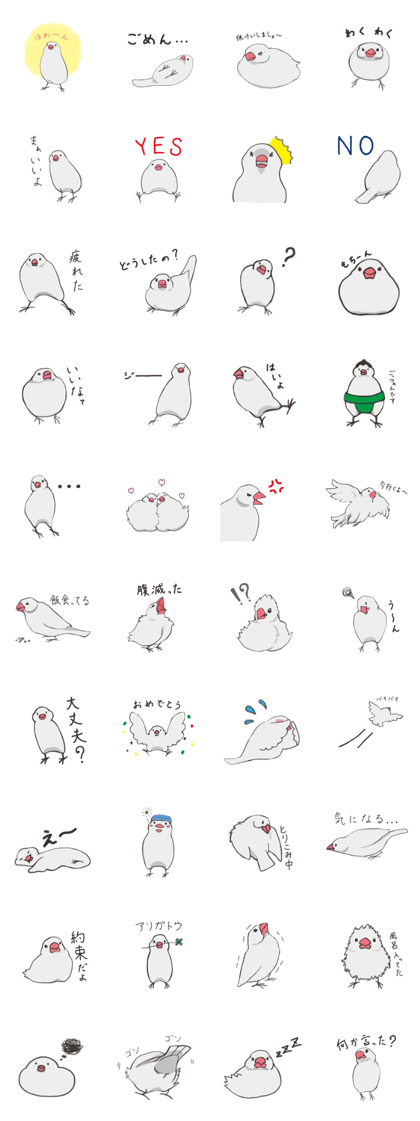 Flighty Java Sparrow