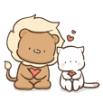 Lion and Kitty, adorable couple Ver3.