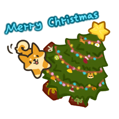 柴犬可頌 - 溫馨聖誕