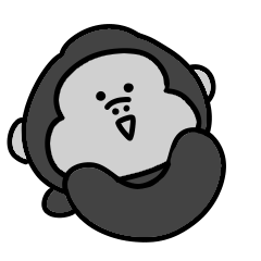 Mini gorilla's violently moving stickers