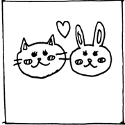 Cat, rabbit, and bear