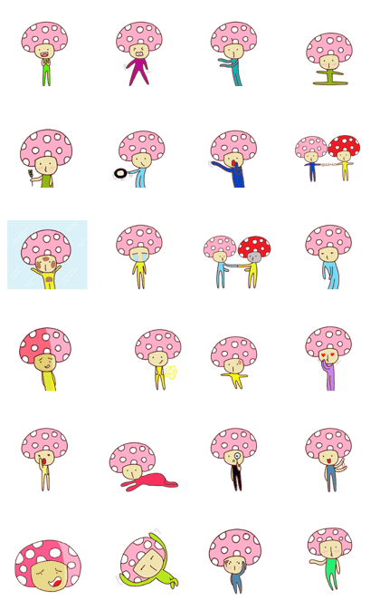 Lady Pinkly Mushroom