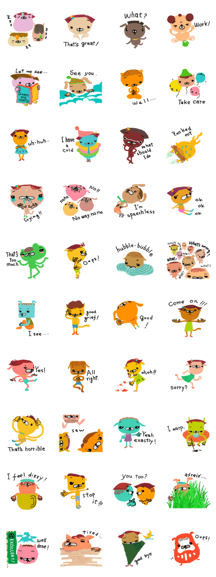 Cute Everyone's Sticker no.1