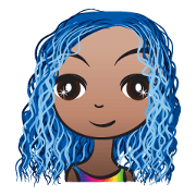 Blue hair Ava