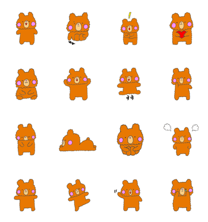 Fluffy baby bear