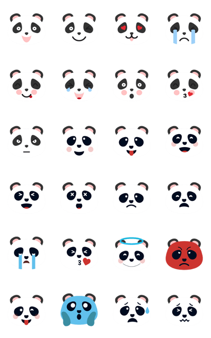 Cute Panda Faces