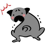 Simple Pug stickers
