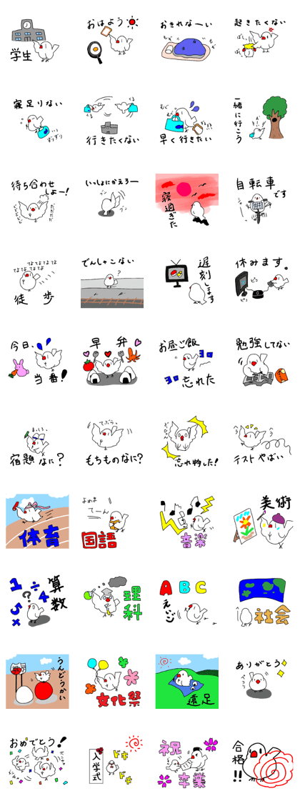 student child Java sparrow