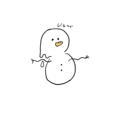 Melting snowman