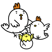 Niwatori Family raising a child