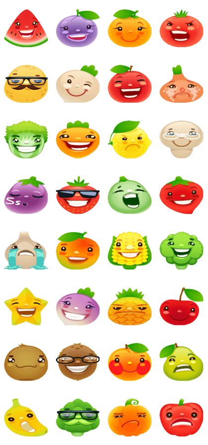 Fruits and Vegetables Sticker