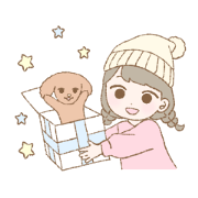 Pastel colour dogs and girls 2