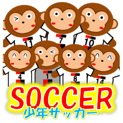 SOCCER CLUB STICKER(monkey)