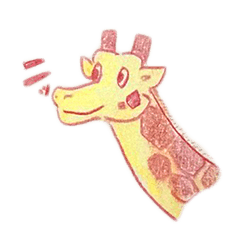 color pencil giraffe