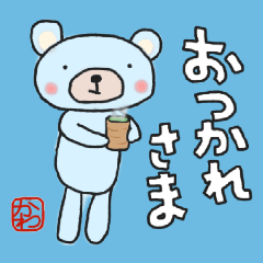 Kawa-chan's white sticker