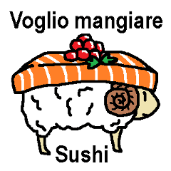 (意大利語)這裡有你想吃的壽司嗎？
