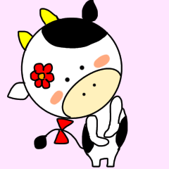 Cute cow Mo-chan