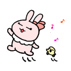Fluffy rabbit and small chick vol.2