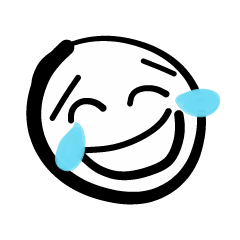 Emoji face - funny weird smiley sticker
