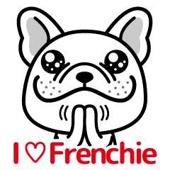 I LOVE Frenchie (WHITE)