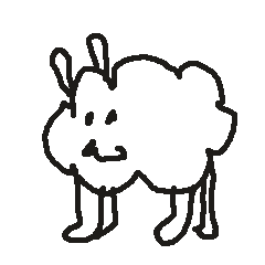 シンプルな羊